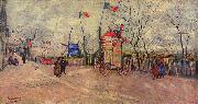 Vincent Van Gogh Strabenszene auf dem Montmartre oil painting reproduction